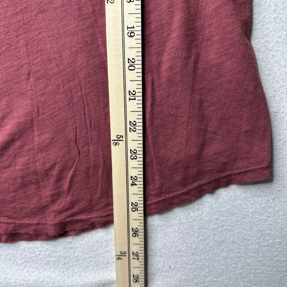 BKE Boutique Women  Medium Red Textured Sleeve Detail Long Sleeve Top Shirt - Picture 8 of 12